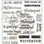**-50%** Clear stempel Project NL Winter Marianne Design