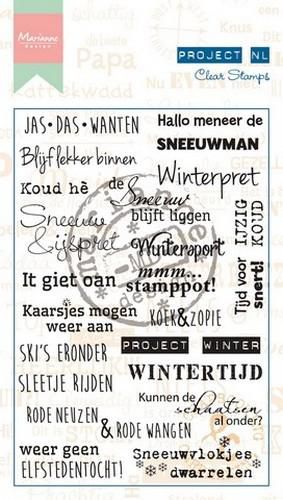 Clear stempel Project NL Winter Marianne Design