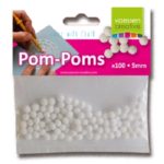 Pompoms wit - Vaessen