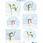 Knipvel Tiny's Snowmen IT613 - Marianne Design