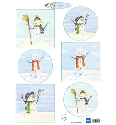 Knipvel Tiny’s Snowmen  – Marianne Design