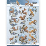 3D Knipvel Sheet - Amy Design - Whispers of Winter - Forest Animals