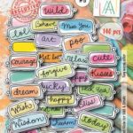 AALL & Create Ephemera Paper Die-Cuts Tiny Words Color
