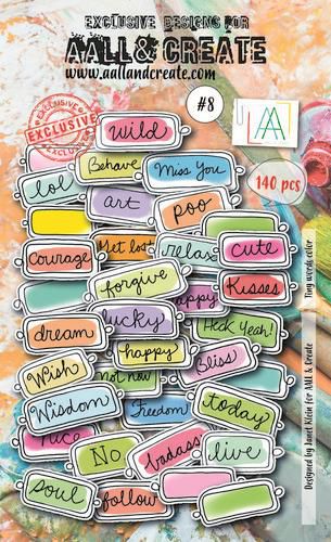 AALL & Create Ephemera Paper Die-Cuts Tiny Words Color