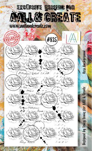 AALL & Create Stamp Rose Background