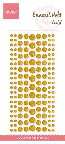 Marianne D Decoration Enamel dots – Glitter goud
