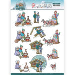 3D Push Out - Yvonne Creations - Funky Nanna – Nordic Winter - Cosy Together