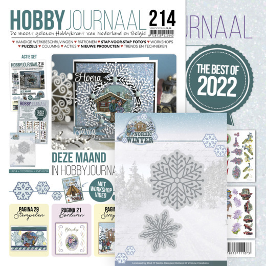 Hobbyjournaal 214 + Die YCD10296 + Knipvellenboek The Best of 2022