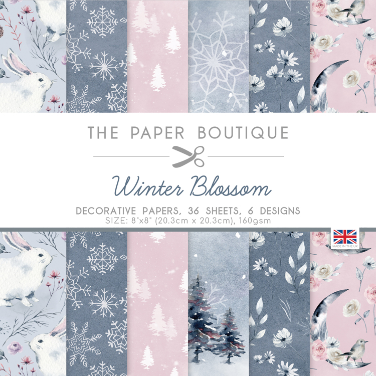 The Paper Boutique Winter Blossom 8×8 Paper Pad