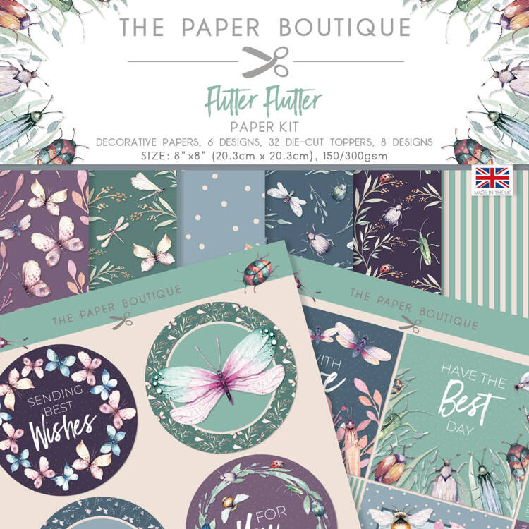 The Paper Boutique Flitter Flutter Paper Kit
