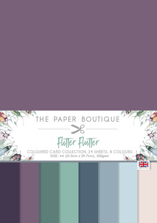 The Paper Boutique Flitter Flutter Colour Card Collection