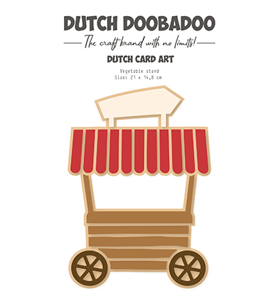 Card Art Groentekraam- Dutch Doobadoo