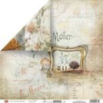 Craft&You Blooming Grunge Scrapbooking single paper 12”x12”