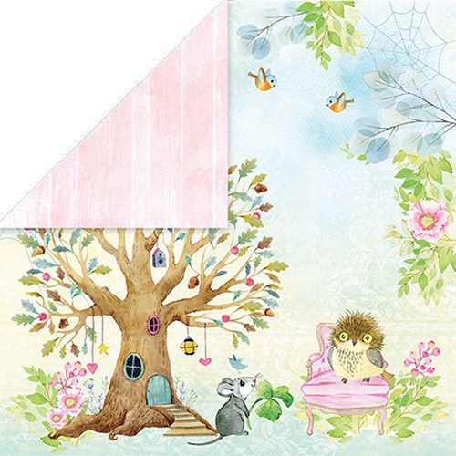 Craft&You Woodland Story Scrapbooking single paper 12”x12”