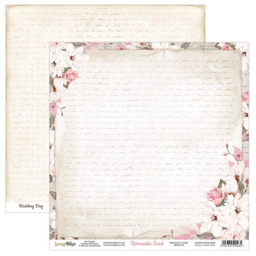 ScrapBoys Romantic Soul paper sheet DZ