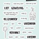 Studio Light Clear Stamp Lieve Vriend Friendz nr.336 (Nederlandse teksten)