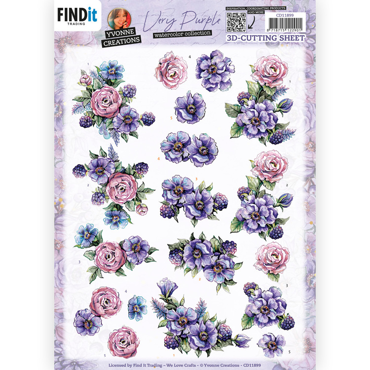 Knipvel – Blackberries – Very Purple – Yvonne Creations