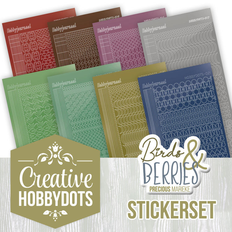 Creative Hobbydots Stickerset 34 – Precious Marieke – Birds and Berries