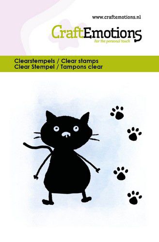 CraftEmotions clearstamps 6x7cm – Kitty & paws