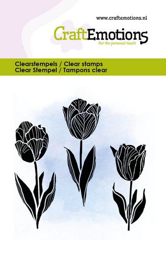 CraftEmotions clearstamps 6x7cm –  Tulpen