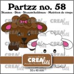Crealies Partzz Schaap