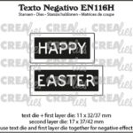 Crealies Texto Negativo HAPPY EASTER EN (H)
