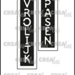 Crealies Texto Negativo VROLIJK PASEN - NL (V)