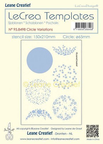LeCrea –  Stencil Cirkel variaties 65mm