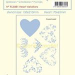 LeCrea -  Stencil Hart variaties 70x62mm