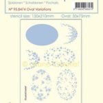 LeCrea -  Stencil Ovaal variaties 75x50mm