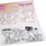 Clear Stempel & snijmallen set - Eline's Baby dieren – Marianne Design