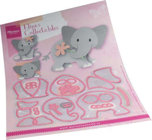 Snijmal Collectables Eline’s Baby Olifant – Marianne Design