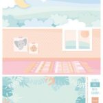 Knipvel Eline's Achtergrond Baby  – Marianne Design