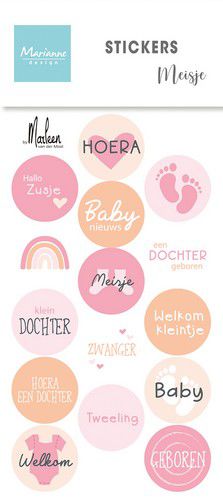 Stickers – Meisje by Marleen (NL) – Marianne Design