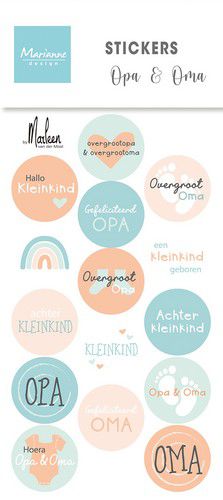 Stickers – Opa & Oma by Marleen (NL) – Marianne Design