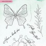 Studio Light Clear Stamp Blooming Butterfly nr.359