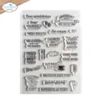 **-30%** Clearstempels Good Food Good Mood - CS296 - Elizabeth Craft Design