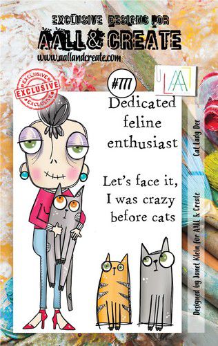 AALL & Create Stamp Cat Lady Dee AALL-TP-777 7,3×10,25cm