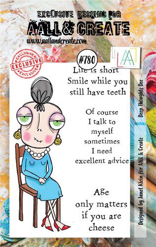AALL & Create Stamp Deep Thoughts Dee AALL-TP-780 7,3×10,25cm