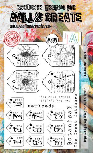 AALL & Create Stamp Garden Mix Tagged AALL-TP-899 15x10cm