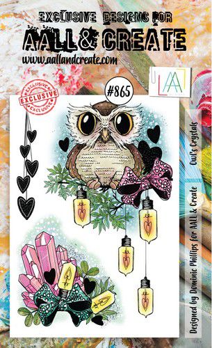 AALL & Create Stamp Owl’s Crystals AALL-TP-865 15x10cm