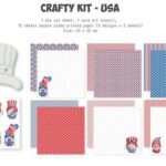 **-50%** Dutch Doobadoo Crafty Kit USA 20x20cm 473.005.039