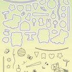 Studio Light Stamp & Cutting Die Sweet Stories nr.56 SL-SS-SCD56 154x223mm