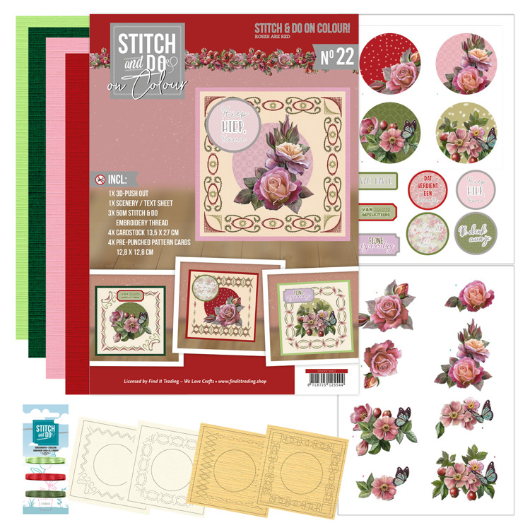 Stitch and Do on Colour 22 – Amy Design – Roses Are Red
