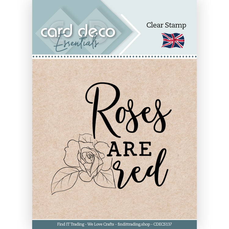 Roses Are Red – Clear Stamp – Card Deco Essentials