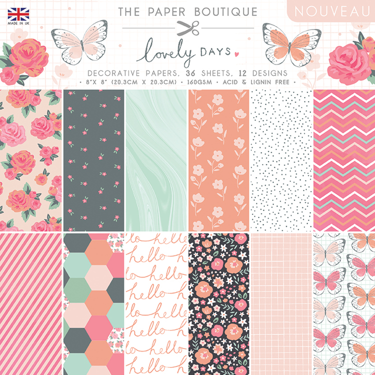 The Paper Boutique Lovely Days 8×8 Paper Pad