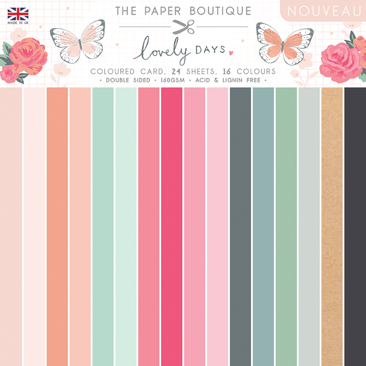 The Paper Boutique Lovely Days 8×8 Colour Card Pack
