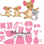 Snijmal Collectables Muizen familie Eline's – Marianne Design