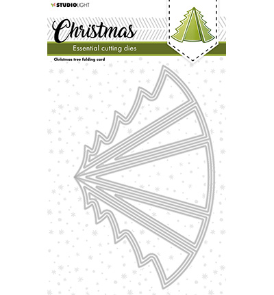 **-25%** Studio Light Cutting Die – Christmastree Folding Card nr 254