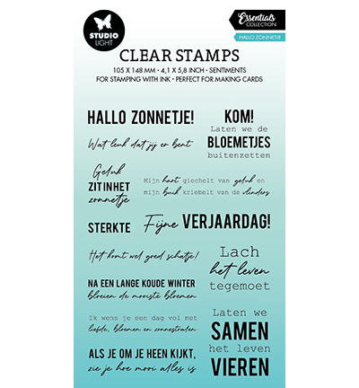 Clear Stamp Essentials nr.390 Zonnige Teksten NL- StudioLight